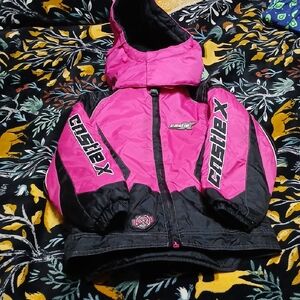 Pink and Black Castle X Snowmobile Jacket